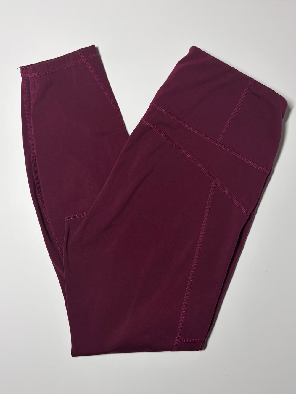 Members Mark Burgundy High-rise Warm Leggings - Size Medium